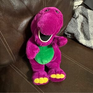 Vintage The Lyons Group Barney the Purple Dinosaur Plush Stuffed Animal 1992 14”